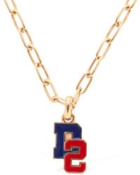 DSquared² - College Long Chain Necklace - Lyst