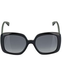 Gucci - Eckige Sonnenbrille Aus Acetat Mit Webmotiv - Lyst