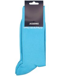 Jacquemus Socken Aus Baumwollmischgewebe "les Chaussettes" - Blau