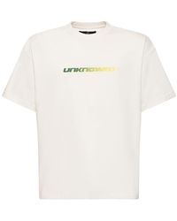 Unknown - Logo Printed Cotton T-Shirt - Lyst