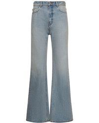 Balenciaga - Cotton Flared Jeans - Lyst