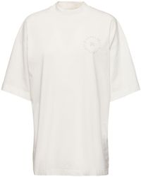 Palm Angels - T-shirt Aus Baumwolle Mit Monogramm - Lyst