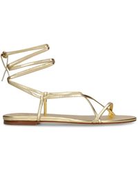 Aeyde - 10mm Penny Laminated Leather Sandals - Lyst