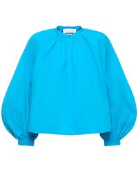 Jil Sander - Cotton Poplin Puff Sleeve Shirt - Lyst