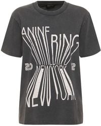 Anine Bing - T-shirt colby bing new york in cotone - Lyst