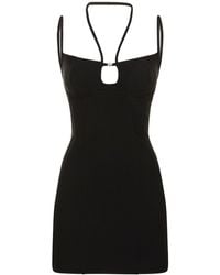 Blumarine - Viscose Jersey Sleeveless Mini Dress - Lyst