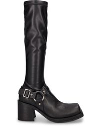 Acne Studios - 80mm Balius Faux Leather Tall Boots - Lyst