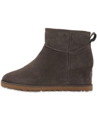 UGG 60mm Hohe Stiefel Aus Shearling "femme" - Grau