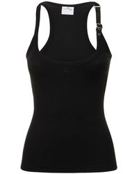 Courreges - Holistic Buckle 90'S Rib Tank Top - Lyst