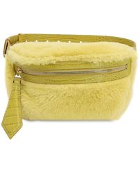 Max Mara Alpaca Blend Belt Bag - Yellow