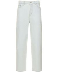 KENZO - Stone Bleached Cotton Denim Jeans - Lyst