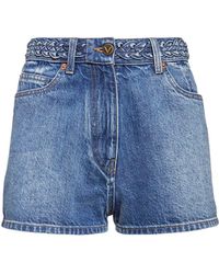 Valentino Denim Jeansshorts in Blau Damen Bekleidung Kurze Hosen Jeans-Shorts und Denim-Shorts 