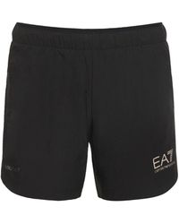 EA7 Leggings slim fit vigor7 in techno jersey - Nero