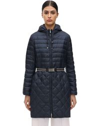 Max Mara Doudoune À Capuche "Max Mara The Cube" - Bleu