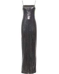 ROTATE BIRGER CHRISTENSEN - Sequined Slit Maxi Dress - Lyst