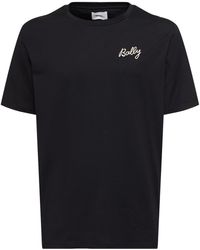 Bally - Camiseta de jersey de algodón con logo - Lyst