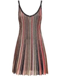 Missoni - Sequined Knit Sleeveless Mini Dress - Lyst