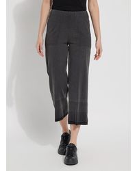Lyssé - Cropped Wide Leg Denim (25" Inseam) - Lyst