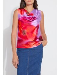 Lyssé - Rosario Draped Printed Top - Lyst