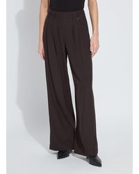 Lyssé - Darcy Pleated Wide Leg Trouser (32" Inseam) - Lyst