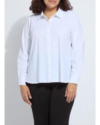 Lyssé - Connie Slim Button Down Curvy - Lyst