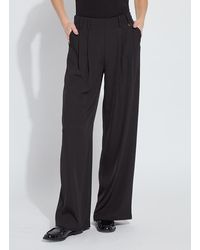 Lyssé - Darcy Pleated Wide Leg Trouser (32" Inseam) - Lyst