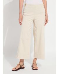 Lyssé - Nylah Detail Wide Leg Crop Pant (26" Inseam) - Lyst