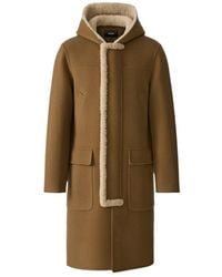 Mackage - Abraham Heavy Double Face Wool Long Hooded Coat - Lyst