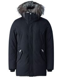 Mackage - Edward 2-in-1 Down Parka With Hooded Bib And Silver Fox Fur - Lyst