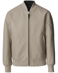 Mackage - Easton-Sa 2-In-1 Reversible Leather Bomber Jacket - Lyst