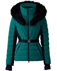 Mackage - Elita-Sh Belted Down Ski Jacket With Fur Trimmed Hood - Lyst