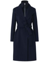 Mackage - Norita-Zz 2-In-1 Double Face Wool Coat With Sash - Lyst