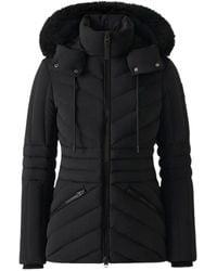 Mackage - Nadia-Shz Hooded Down Jacket With Shearling Trim - Lyst