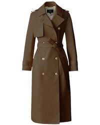 Mackage - Gael-V Maxi Leather Trench Coat - Lyst