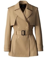 Mackage - Adva Mid-Length Buckled Belt Trench - Lyst