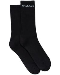 Mackage - Woods Stretch Cotton Logo Socks - Lyst