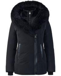 Mackage - Adali Hooded Down Jacket With Shearling Collar - Lyst