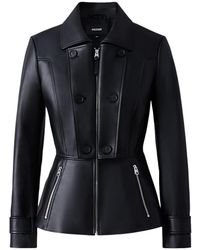 Mackage - Barbara Fitted Lamb Leather Jacket - Lyst