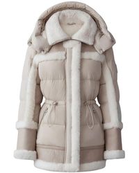 Mackage - Lilibeth Mixed-Media Shearling Down Parka - Lyst