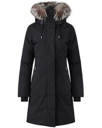 Mackage - Shiloh-X 2-In-1 Fitted Down Coat With Removable Bib And Fox Fur - Lyst