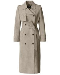 Mackage - Gael-Su Maxi Suede Trench Coat - Lyst