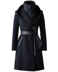 Mackage - Shia-Slb 2-In-1 Double-Face Wool Coat With Removable Bib - Lyst