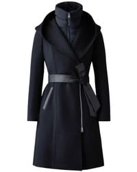 Mackage - Shia-Slb 2-In-1 Double-Face Wool Coat With Removable Bib - Lyst