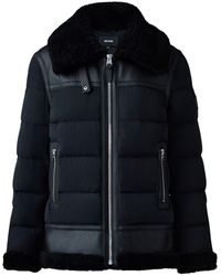 Mackage - Vanna Mixed-Media Shearling Down Jacket - Lyst