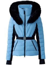 Mackage - Elita-Sh Belted Down Ski Jacket With Fur Trimmed Hood - Lyst