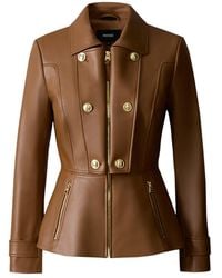 Mackage - Barbara Fitted Lamb Leather Jacket - Lyst
