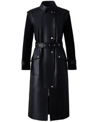 Mackage - Evelina 2-In-1 Long Lamb Leather Coat With Removable Sleeves - Lyst