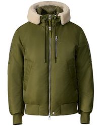 Mackage - August Bomber Jacket With Shearling-Trimmed Hood - Lyst