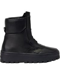 Mackage - Ekon-W Leather Mid-Calf Lace-Up Boots - Lyst