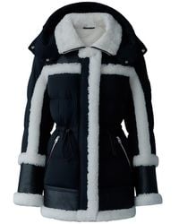Mackage - Lilibeth Mixed-Media Shearling Down Parka - Lyst